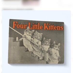 Vintage 1982 Four Little Kittens Book